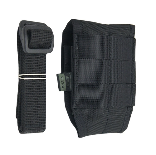 Kabura niskoprofilowa na kajdanki - czarna