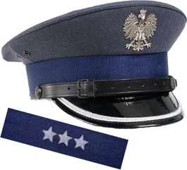 ZESTAW: czapka garnizonowa Służby Więziennej + otok SW