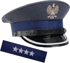 ZESTAW: czapka garnizonowa Służby Więziennej + otok SW