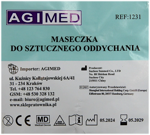 Maseczka - ustnik do sztucznego oddychania