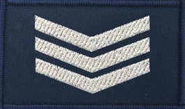 Dystynkcja granatowa Policji, mała - sierżant sztabowy