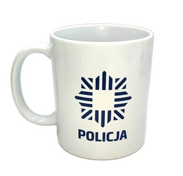 Kubek biały - Policja - WYPRZEDAŻ