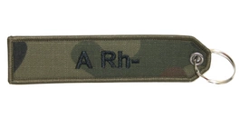 Brelok z tkaniny - grupa krwi A Rh-