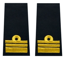 Pagony (pochewki) wyjściowe Marynarki Wojennej - komandor porucznik