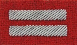 Stopień Wojska Polskiego haftowany bajorkiem do beretu szkarłatnego - kapral