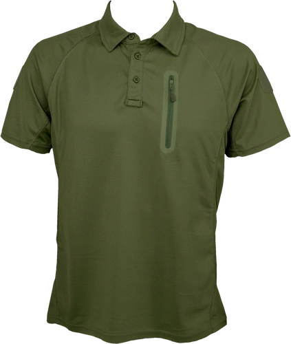 Koszulka polo poliestrowa - oliwkowa