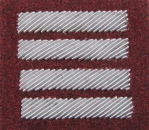 Stopień Wojska Polskiego haftowany bajorkiem do beretu bordowego (tłoczonego) - plutonowy