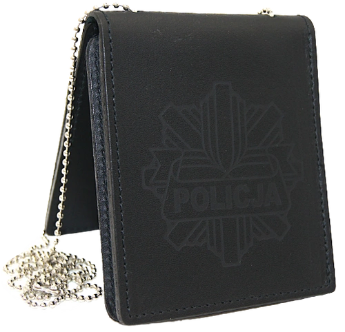 Okładka na legitymację policyjną, blacha z tyłu - WYPRZEDAŻ