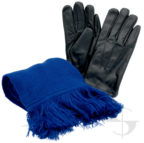 ZESTAW: rękawiczki zimowe i szalik Policji