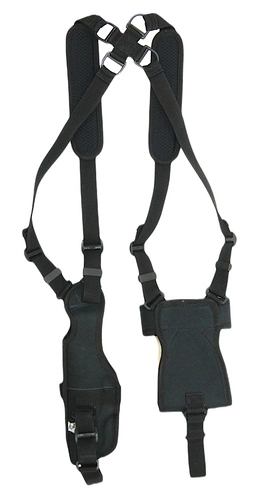 Kabura operacyjna do GLOCK z szelką oburamienną i panelem na magazynek i kajdanki