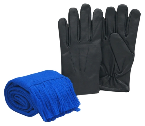 ZESTAW: rękawiczki zimowe i szalik Policji