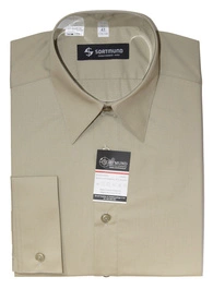 Koszula khaki Wojska Polskiego, gładka - długi rękaw