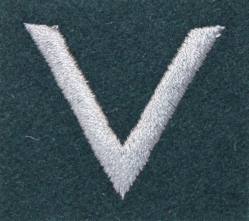 Stopień na beret WP (zielony / h) - sierżant