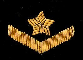 Stopień na pasek czapki garnizonowej - młodszy chorąży marynarki