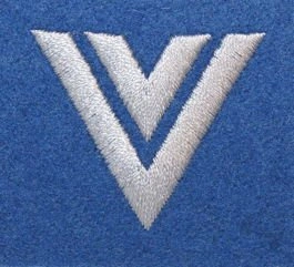 Stopień na beret WP (niebieski / h) - starszy sierżant