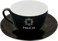 Filiżanka ze spodkiem czarna - Policja
