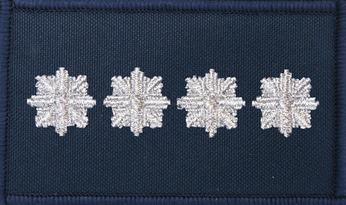 Dystynkcja granatowa Policji, mała - nadkomisarz