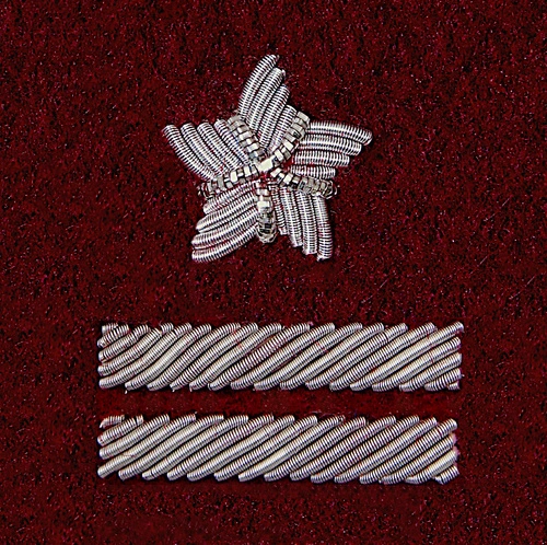 Stopień Wojska Polskiego haftowany bajorkiem do beretu bordowego - major