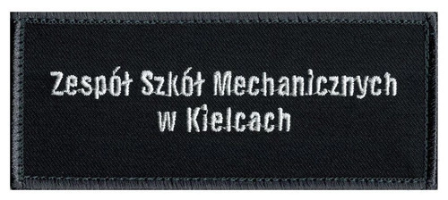 Naszywka „prostokątna” Zespół Szkół Mechanicznych w Kielcach