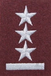Stopień na beret WP (bordowy / h) - porucznik