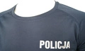 T-shirt poliestrowy, granatowy Policji - męski