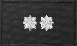 Dystynkcja czarna Policji, mała - podkomisarz