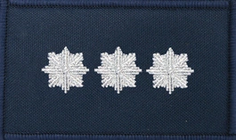 Dystynkcja granatowa Policji, mała - komisarz