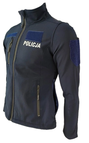 Kurtka Softshell Policji - damska, z rzepami i zamkami