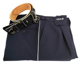 ZESTAW: spodnie służbowe Policji i pas główny