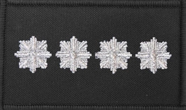 Dystynkcja czarna Policji, mała - nadkomisarz