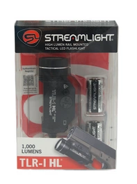 Latarka taktyczna, Streamlight TLR-1 HL, 1000lm, bateryjna (2x CR123A), zestaw (baterie), pudełko