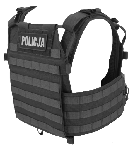 Kamizelka Plate Carrier, Warmen - czarna - rozmiar płyt L, XL