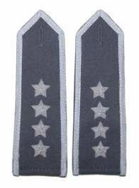 Pagony stalowe do koszulo-bluzy Wojska Polskiego - starszy chorąży sztabowy