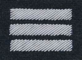 Stopień Wojska Polskiego haftowany bajorkiem do beretu czarnego - starszy kapral