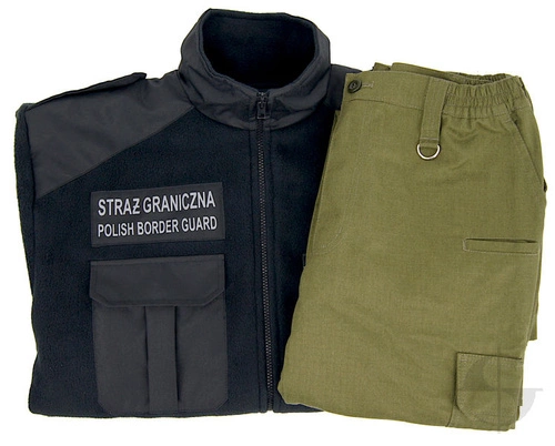 ZESTAW: Bluza polarowa i spodnie służbowe Straży Granicznej