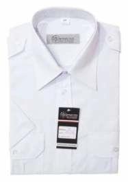 Koszula biała - krótki rękaw, damska