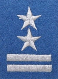 Stopień na beret WP (niebieski / h) - podpułkownik
