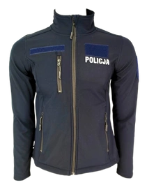 Kurtka Softshell Policji - damska, z rzepami i zamkami