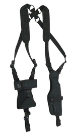 Kabura operacyjna do GLOCK z szelką oburamienną i panelem na magazynek i kajdanki