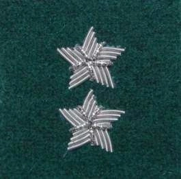 Stopień Wojska Polskiego haftowany bajorkiem do beretu zielonego - starszy chorąży