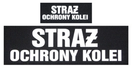 Komplet napisów odblaskowych SOK na kamizelkę taktyczną czarną