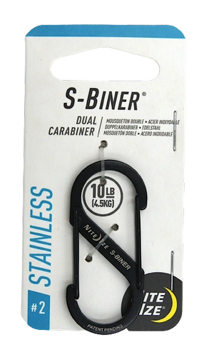 Karabińczyk Nite Ize - S-Biner Dual Carabiner 2 - stalowy, czarny