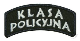 Emblemat szkolny "KLASA POLICYJNA" - czarny