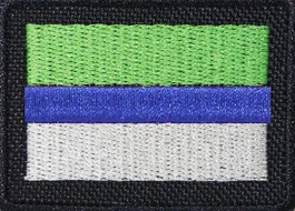 Flaga naramienna - 8 Pułk Strzelców Konnych - z rzepem