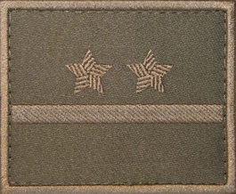 Dystynkcja khaki - porucznik kawalerii ochotniczej