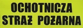 Napis duży odblaskowy OSP na ubranie specjalne