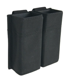 Ładownica speed pistoletowa AX2, podwójna, z plastikową wkładką - czarna