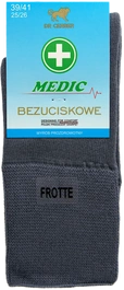 Skarpety MEDIC Frotte - stalowe