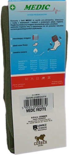 Skarpety MEDIC Frotte - khaki