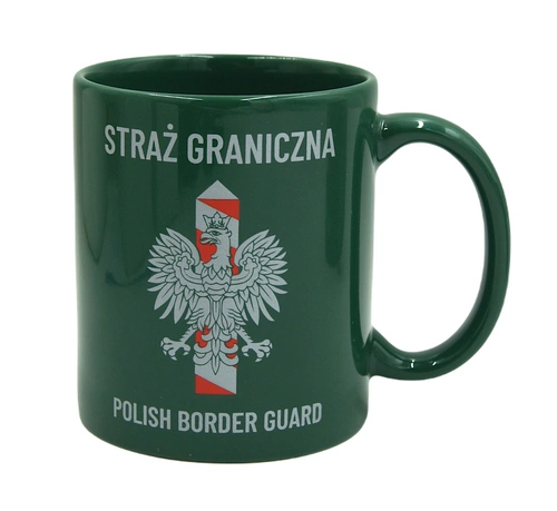 Kubek ciemnozielony - Straż Graniczna